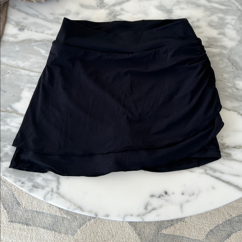 EUC Free People Movement Black Little Bit of Love Skort - Picture 4 of 7